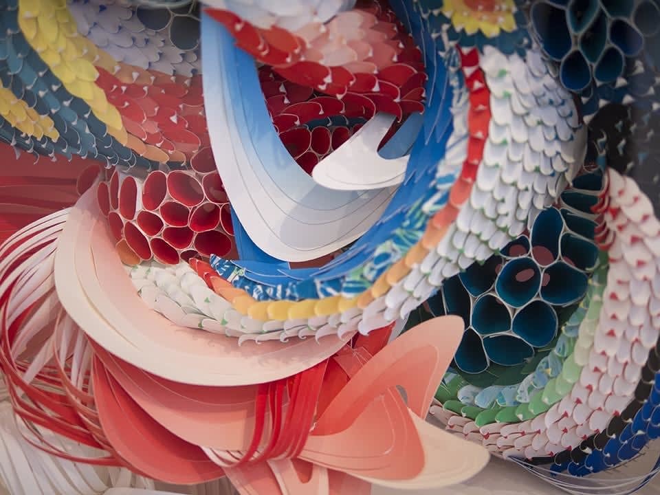 Crystal Wagner abstract paper sculpture detail