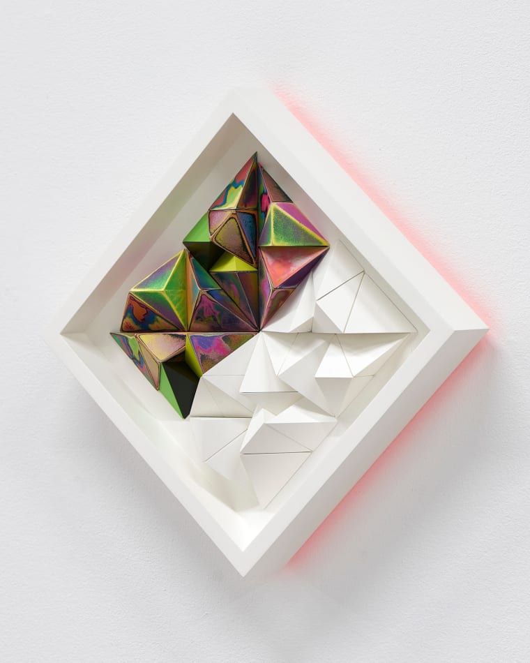 Sean Newport abstract colorful wall sculpture