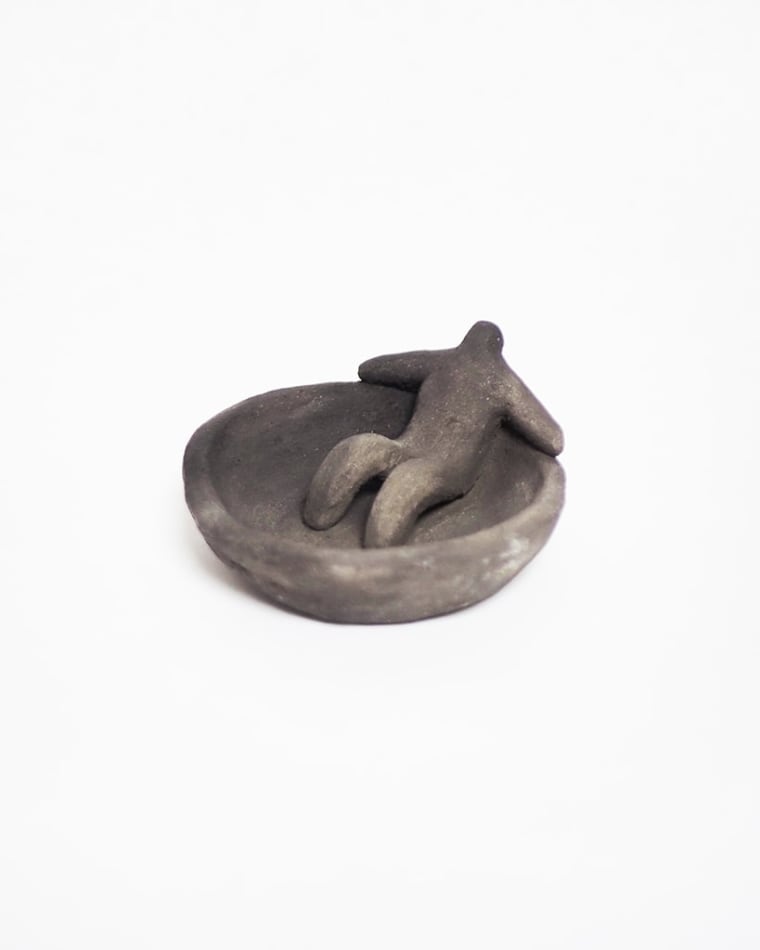 Jocelyn Tsaih's sculpture of a figure in a bowl