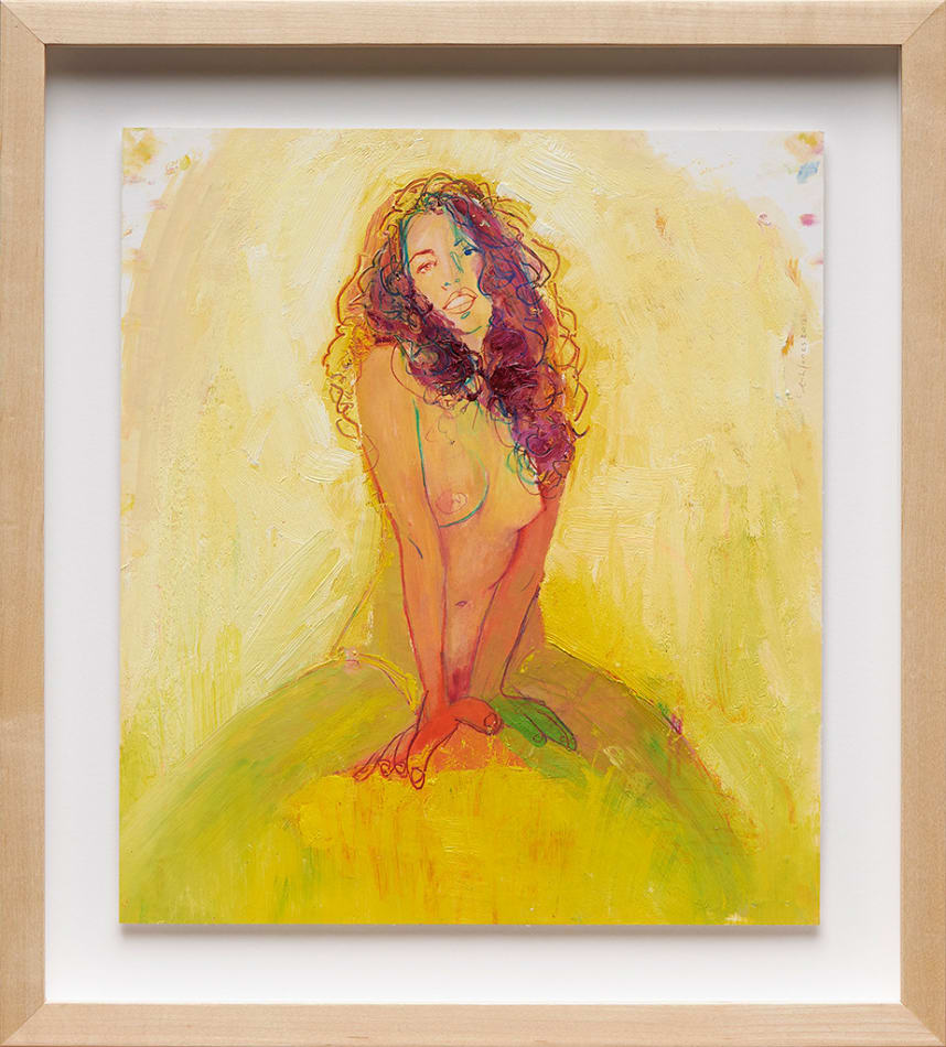 Erik Jones drawing of female nude seated