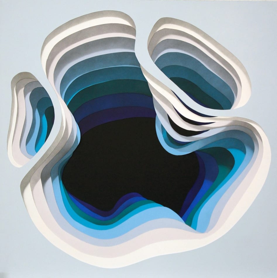 1010 blue abstract painting