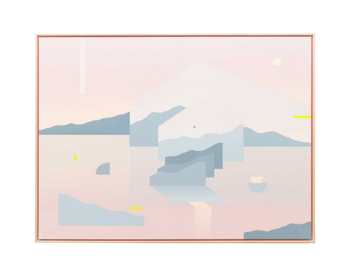 Madeleine Tonzi - abstracted landscape in blush pink tones