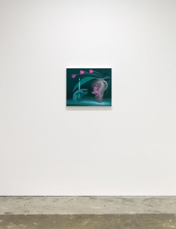 Installation photo from Maiden by Corey Lamb, painting 