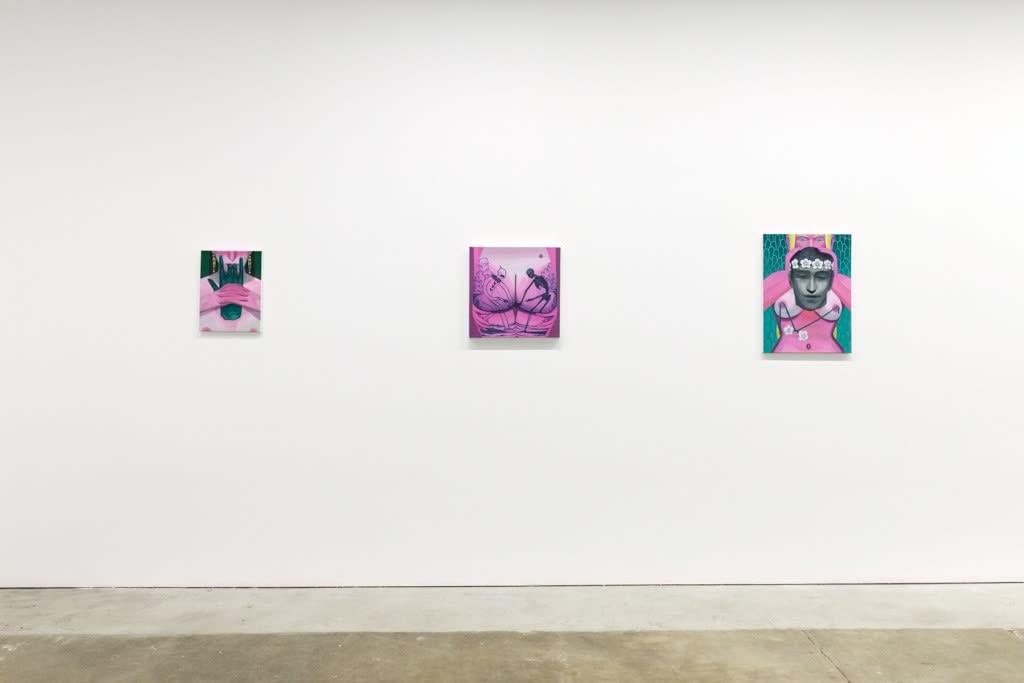 Installation photo from Maiden by Corey Lamb, left to right, 