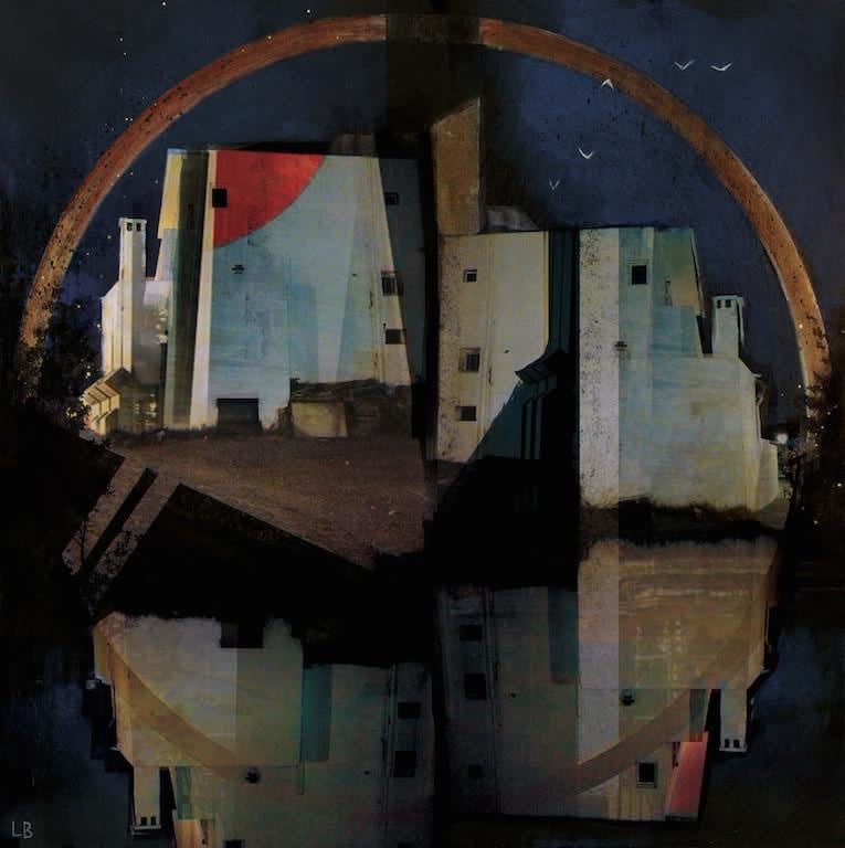 Liz Brizzi painting of buildings