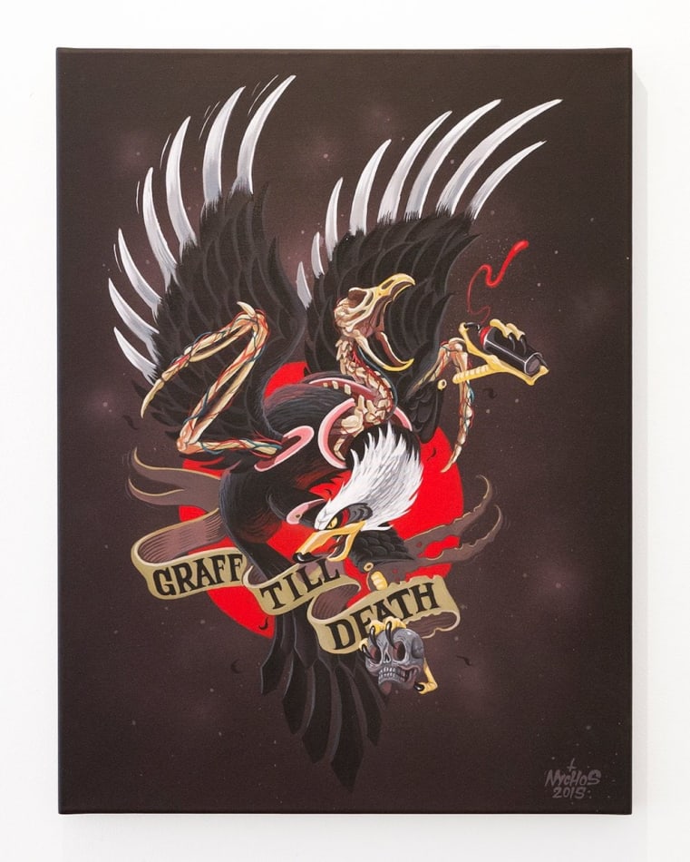 Nychos eagle painting