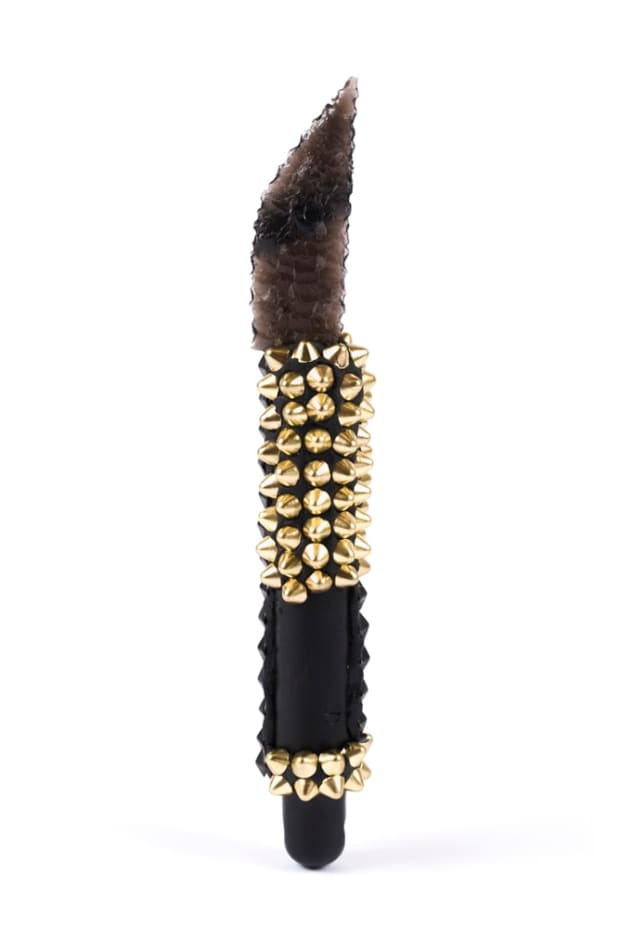 Lucien Shapiro, Knapped Obsidian Protection Shank, 2017