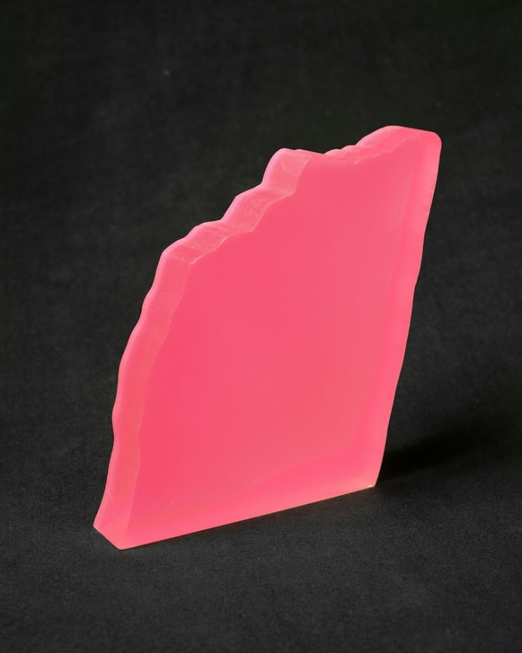 Rachel Strum resin neon sculpture abstract - pink