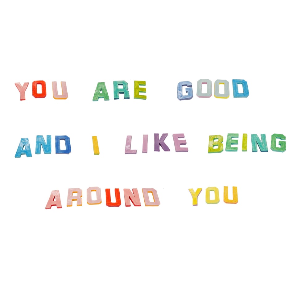 Katie Kimmel - colorful block text that reads 