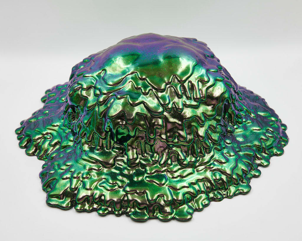 Dan Lam green blob sculpture
