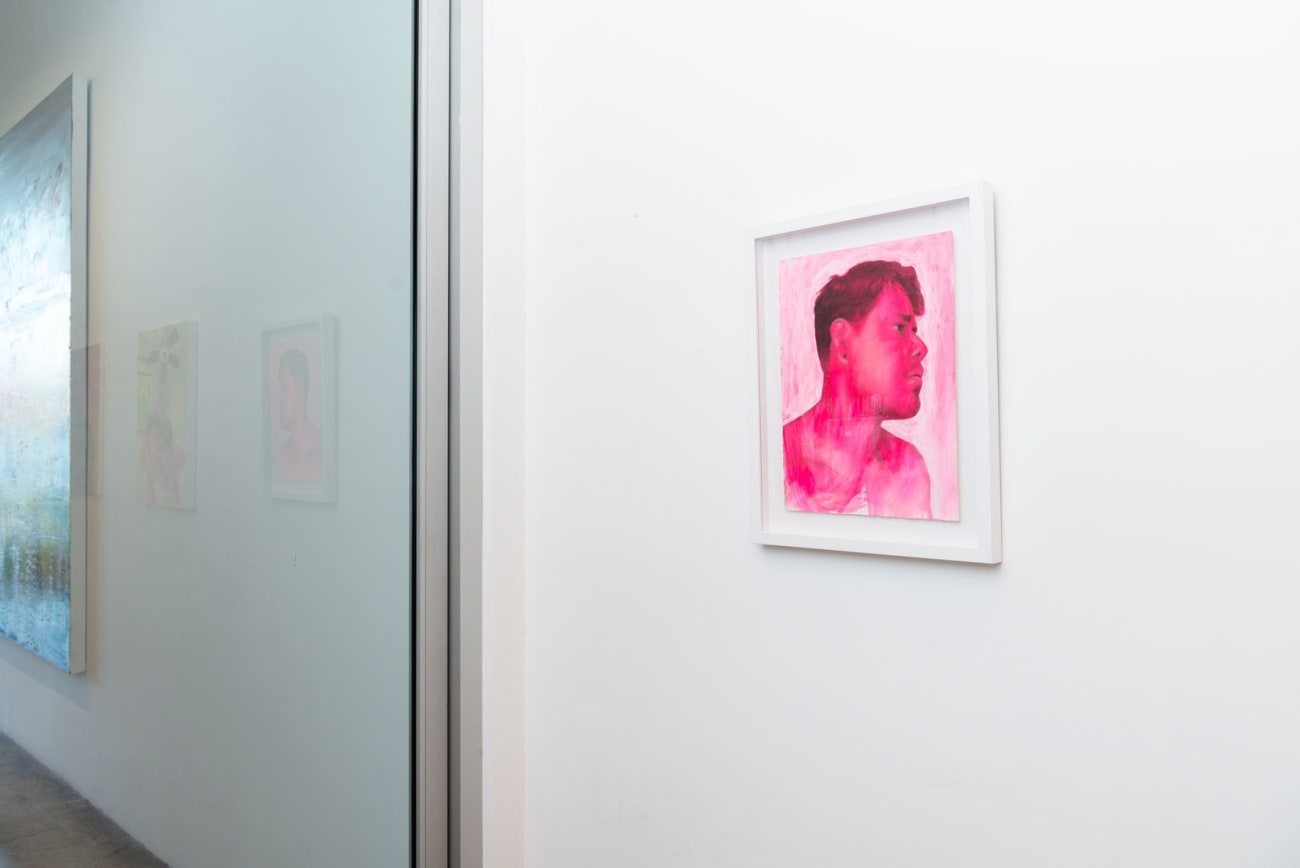 Installation image of Self Portrait in Pink at Hashimoto Contemporary Los Angeles