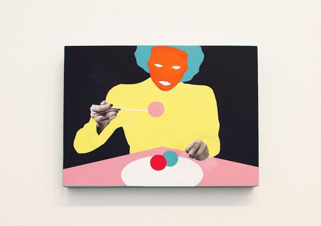 Mario Wagner colorful painting of figure