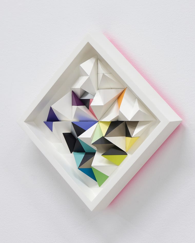 Sean Newport abstract colorful wall sculpture