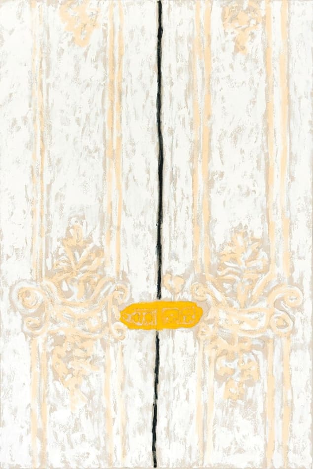 painting by Michael McGregor of a close up of ornate doors