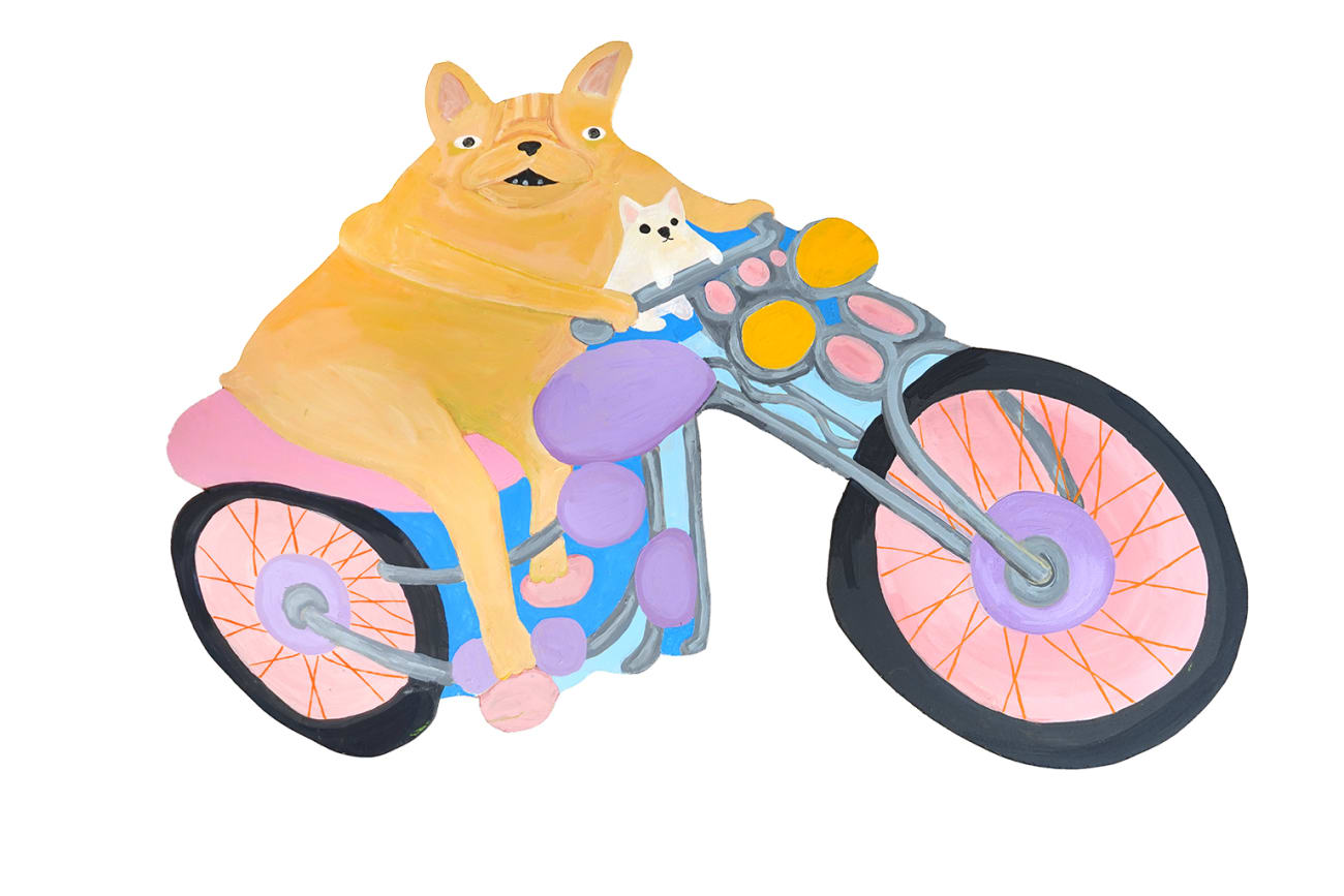 Katie Kimmel, Motorcycle Dogs, 2019