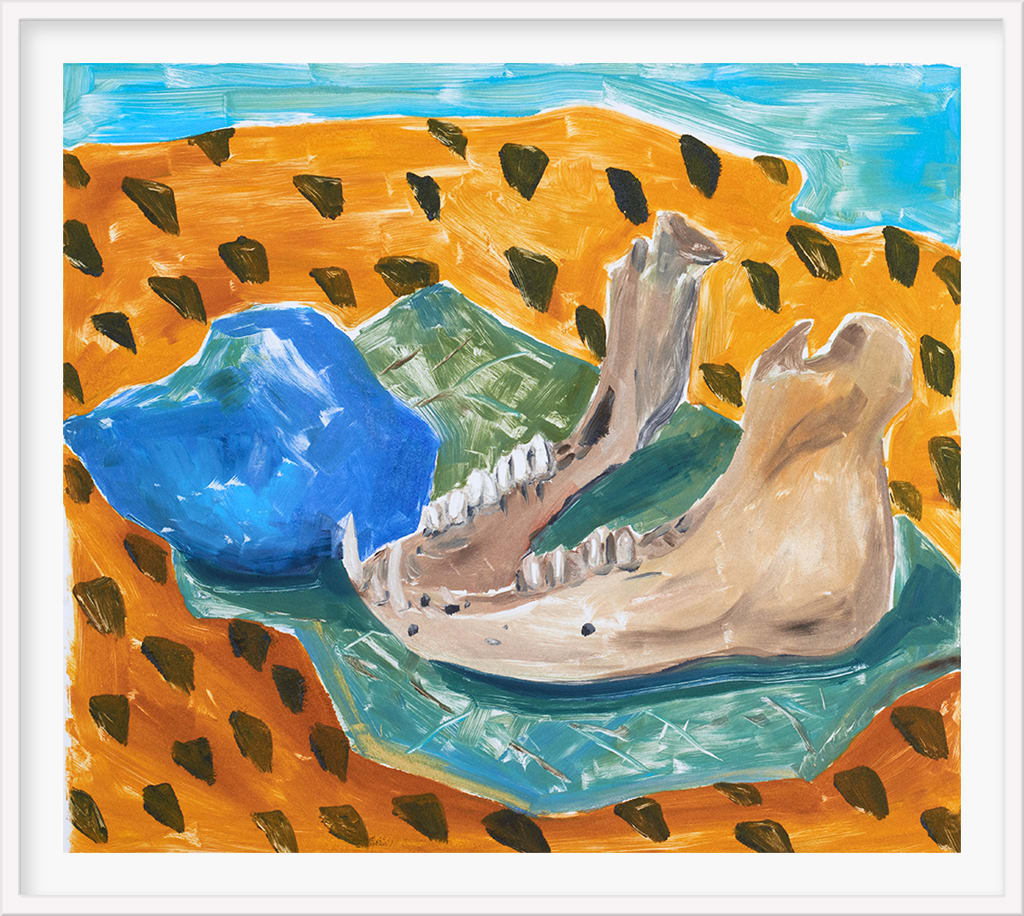 Anna Valdez, Jawbone with Blue Stone, 2019