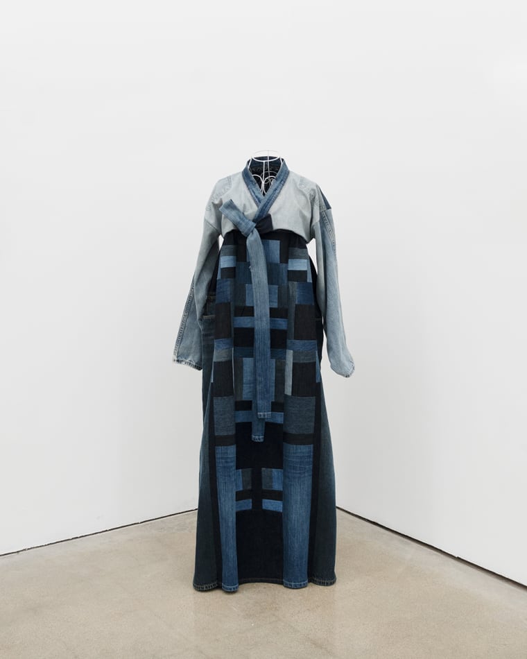 Seonna Hong - denim patchwork Hanbok