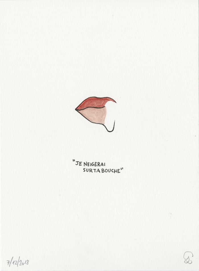Petites Luxures, Je Neigerai Surtabouche, 2018
