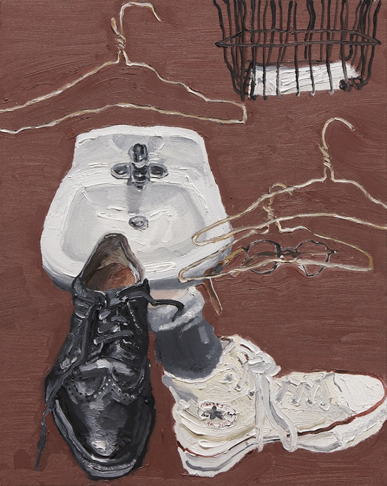 Emilio Villalba objects painting