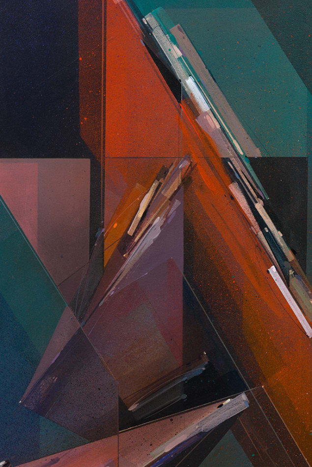 Augustine Kofie abstract painting detail
