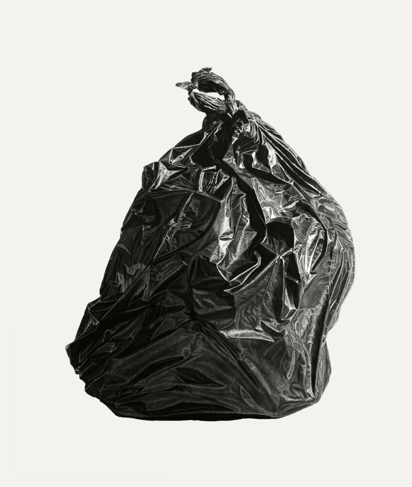 Joel Daniel Phillips, Neighborhood Still Life #6 (Black Bag), 2018