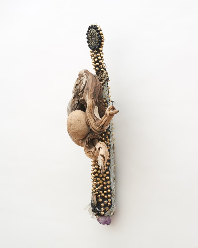 Lucien Shapiro, Holding His Head as Close to Her Heart Without Bleeding Spirit Totem, 2019