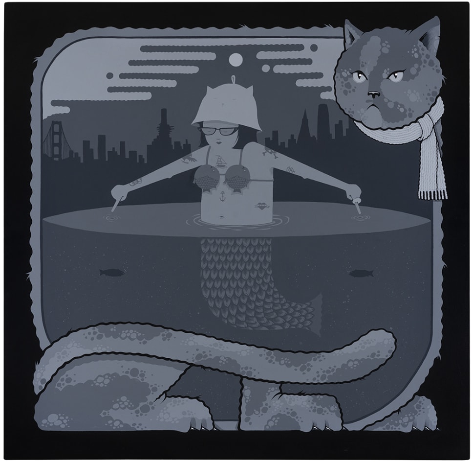 Jeremy Fish, Bathing Mermaid, 2019