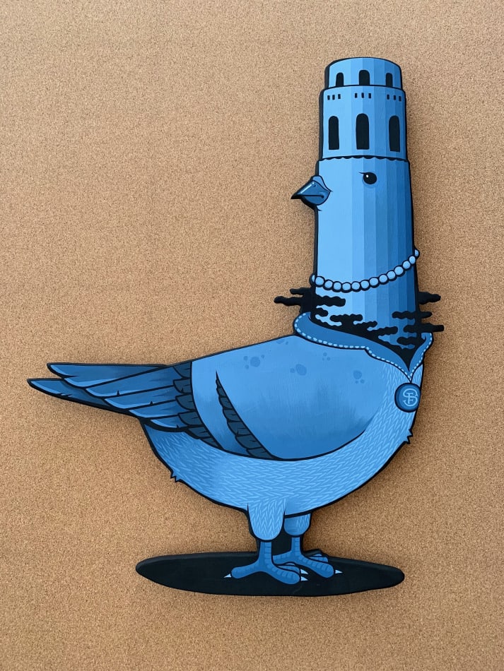 Jeremy Fish, Coit Pigeon, 2019