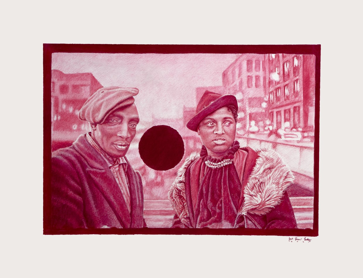 Joel Daniel Phillips red pencil drawing