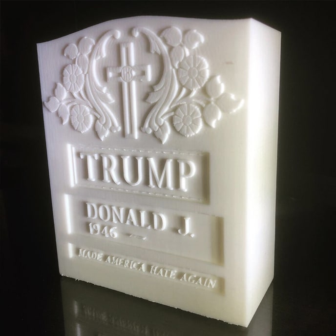 Brian A. Whiteley, Trump Legacy Stone (white), 2020