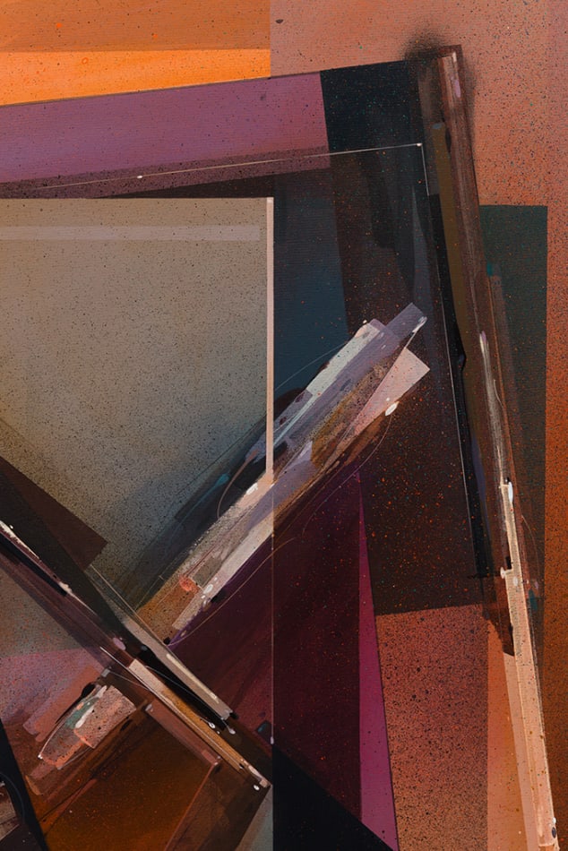 Augustine Kofie abstract painting detail