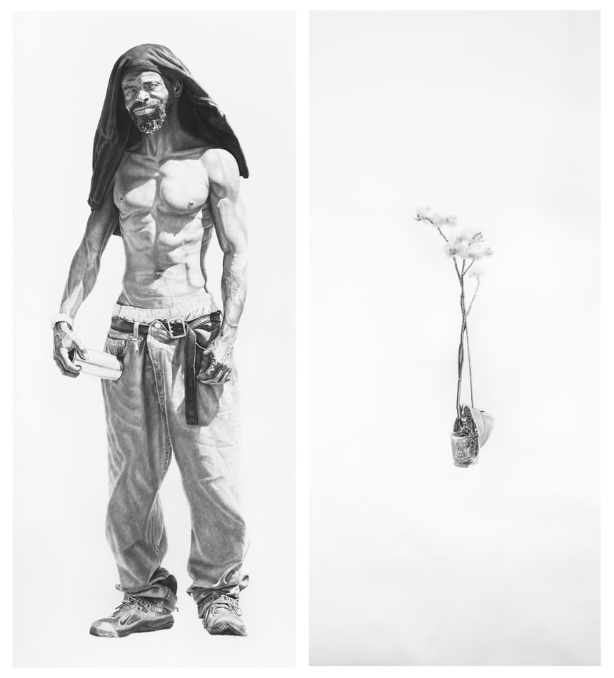 Joel Daniel Phillips, Billy #5 & Billy's Orchid (Diptych), 2016