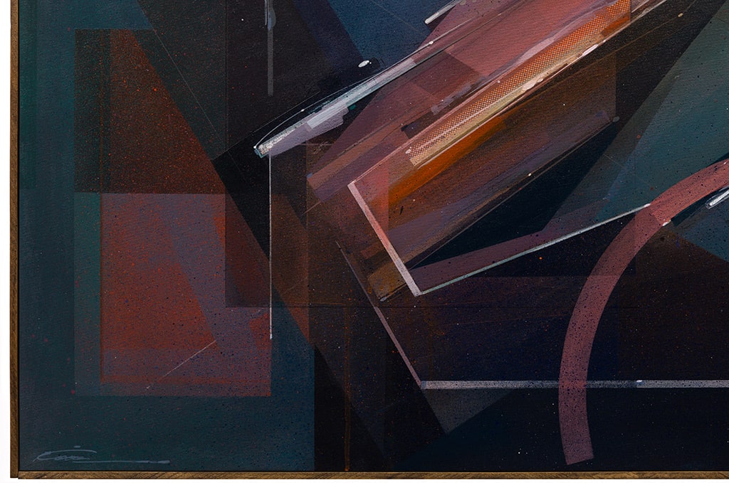 Augustine Kofie abstract painting detail