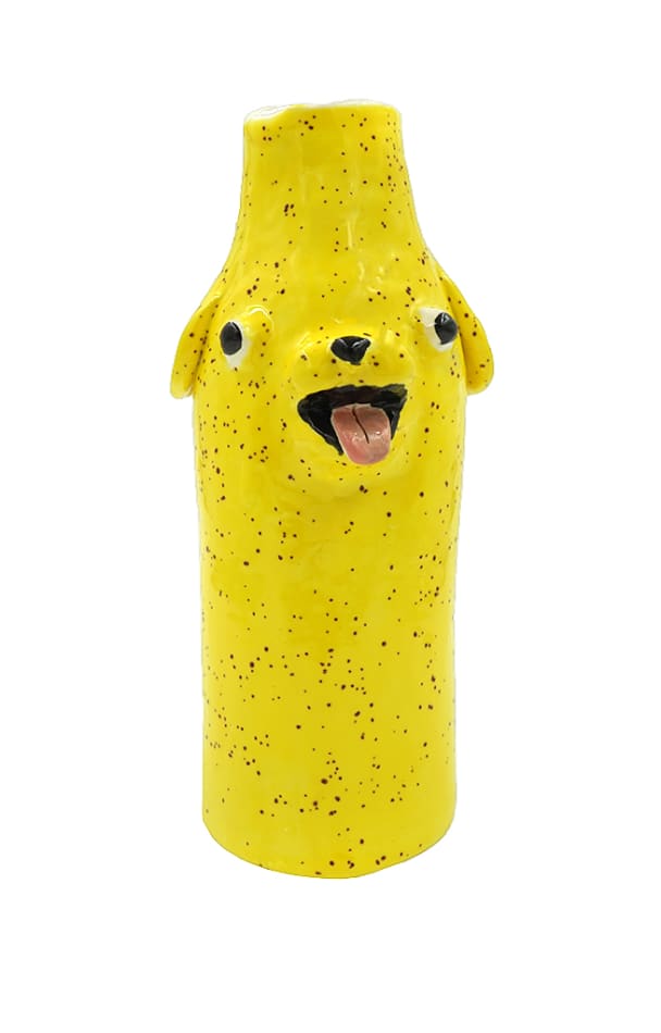 Katie Kimmel, Speckled Yellow Vase, 2019