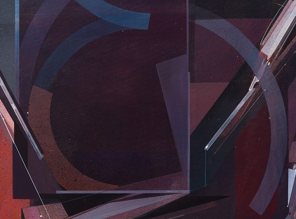 Augustine Kofie abstract painting detail