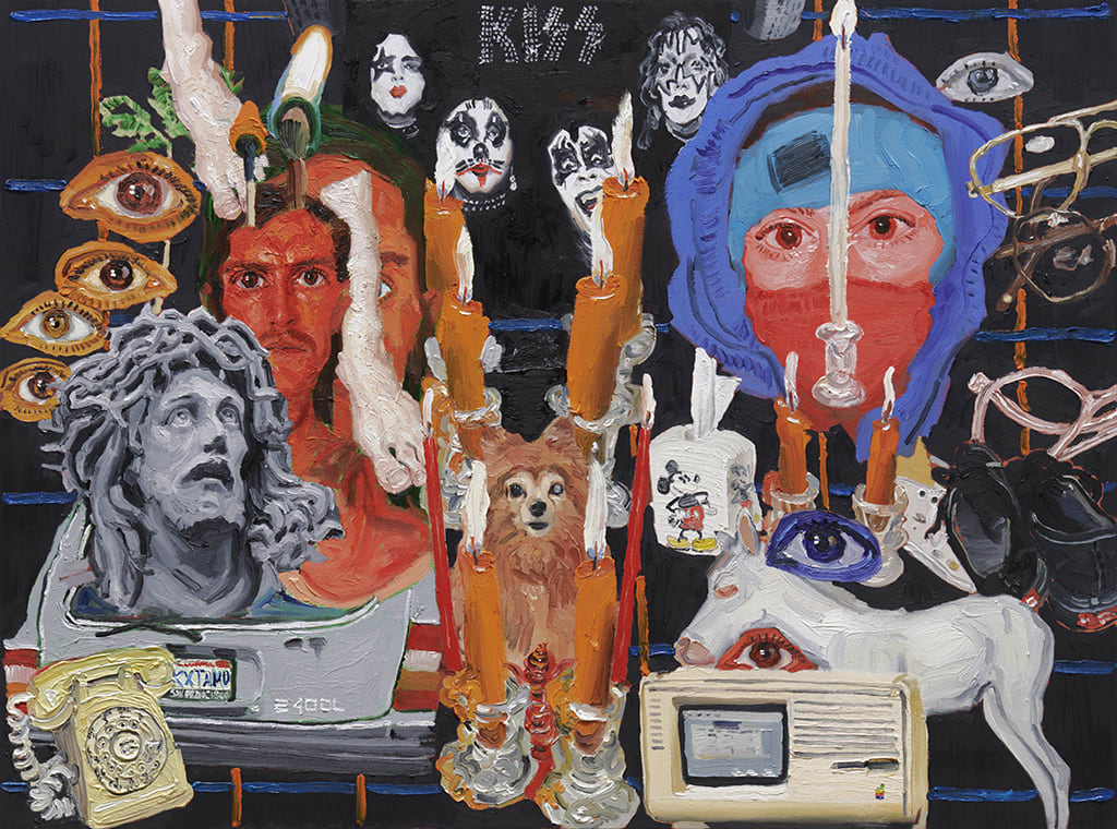 Emilio Villalba objects painting