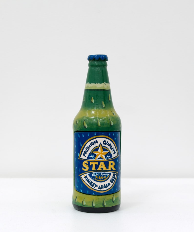 Paa Joe's sculpture of beer bottled turned into a coffin
