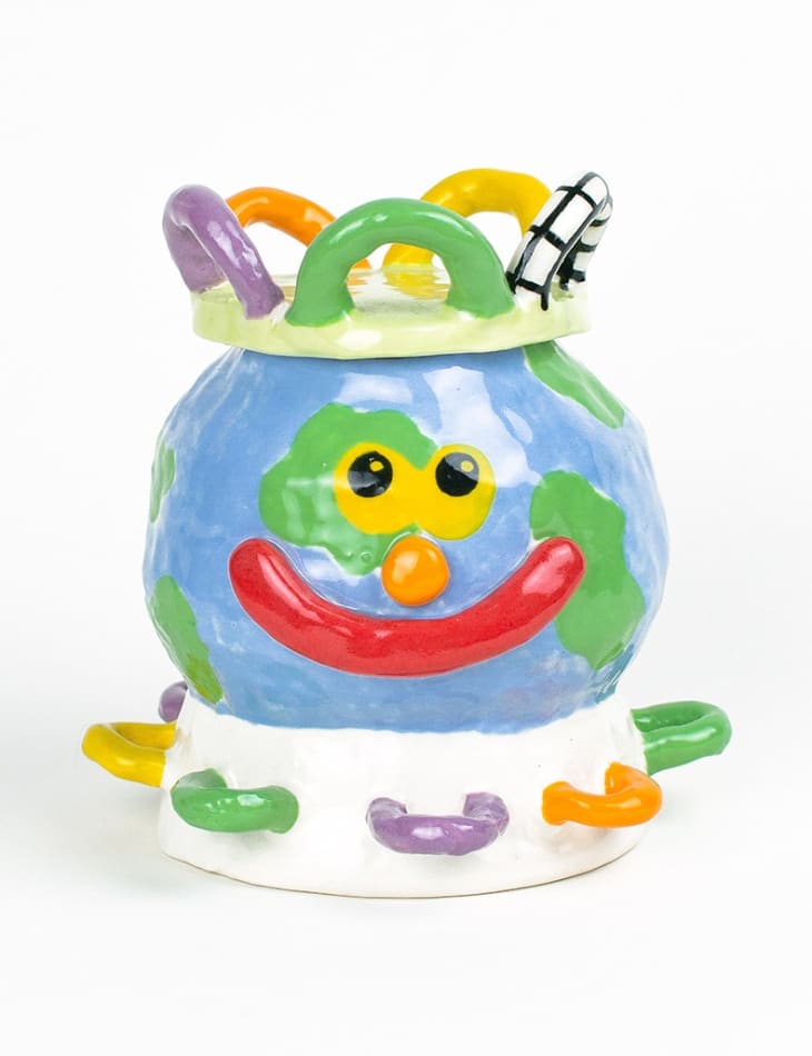 Christopher Gale's sculpture of the Earth with a face
