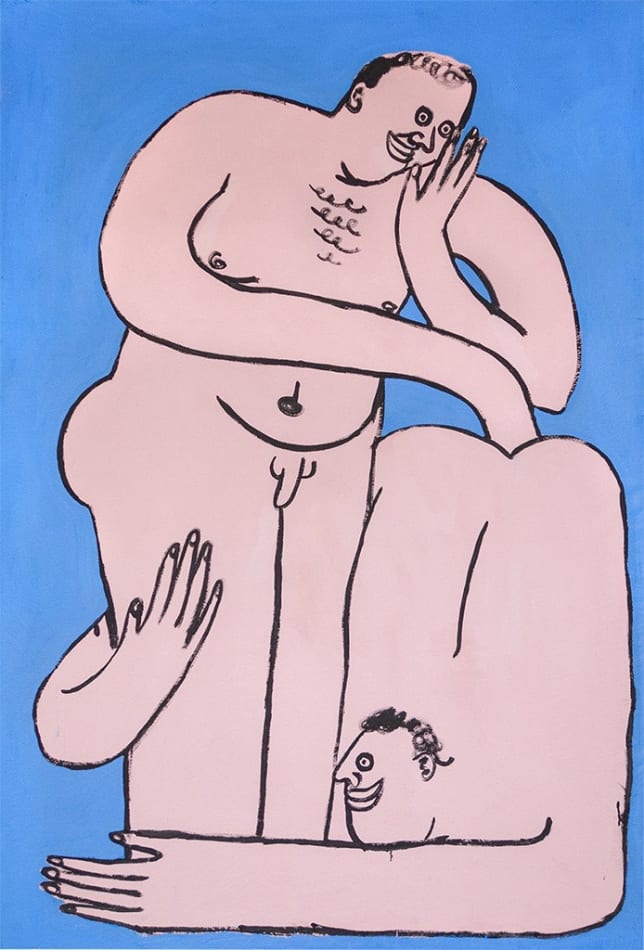 Jeffrey Cheung painting of two nude figures