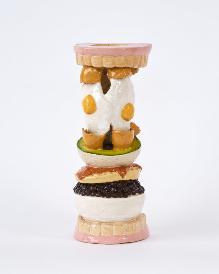 Lindsey Lou Howard's vase made of breakfast foods