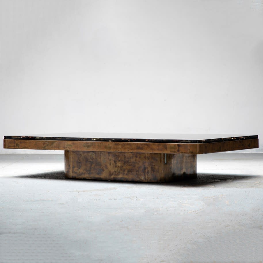 Bronze rectangle coffee table sale