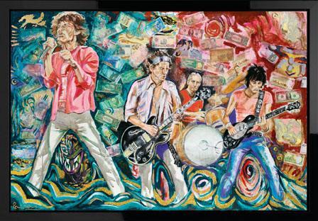 Ronnie Wood, Electric Horses & What Price Tickets - Boxed Canvas Edition