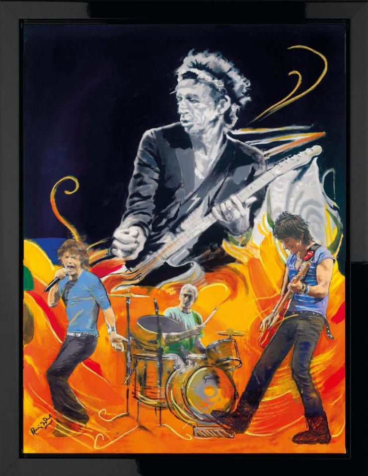 Ronnie Wood, The Famous Flames - Wah Wah - Boxed Canvas Edition, 2011