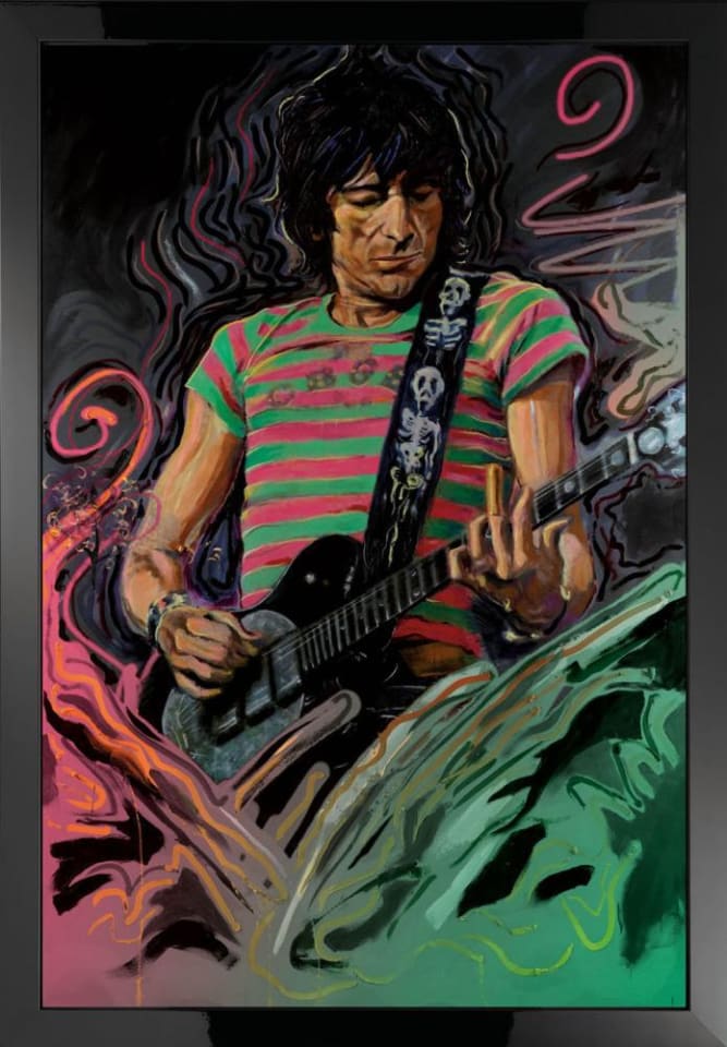 Ronnie Wood, The Blue Smoke Suite - Ronnie - Boxed Canvas Edition