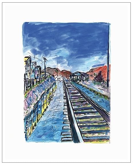 Bob Dylan, Train Tracks (blue), 2008
