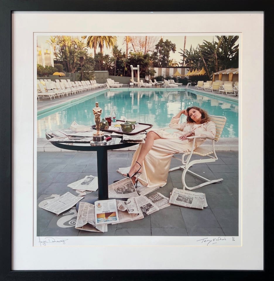Terry O'Neill, Faye Dunaway (co-signed), 1977