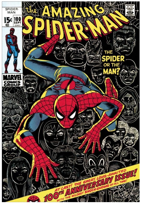 Stan Lee - Marvel, The Amazing Spider-Man #100 - The Spider Or The Man? (paper)