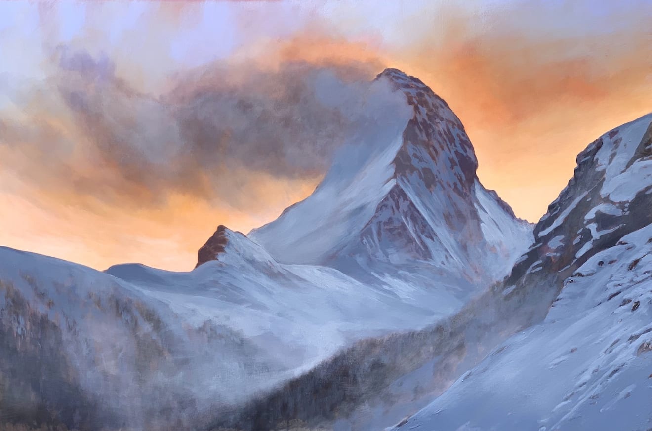 William Thomas, The Matterhorn at Dusk, 2024