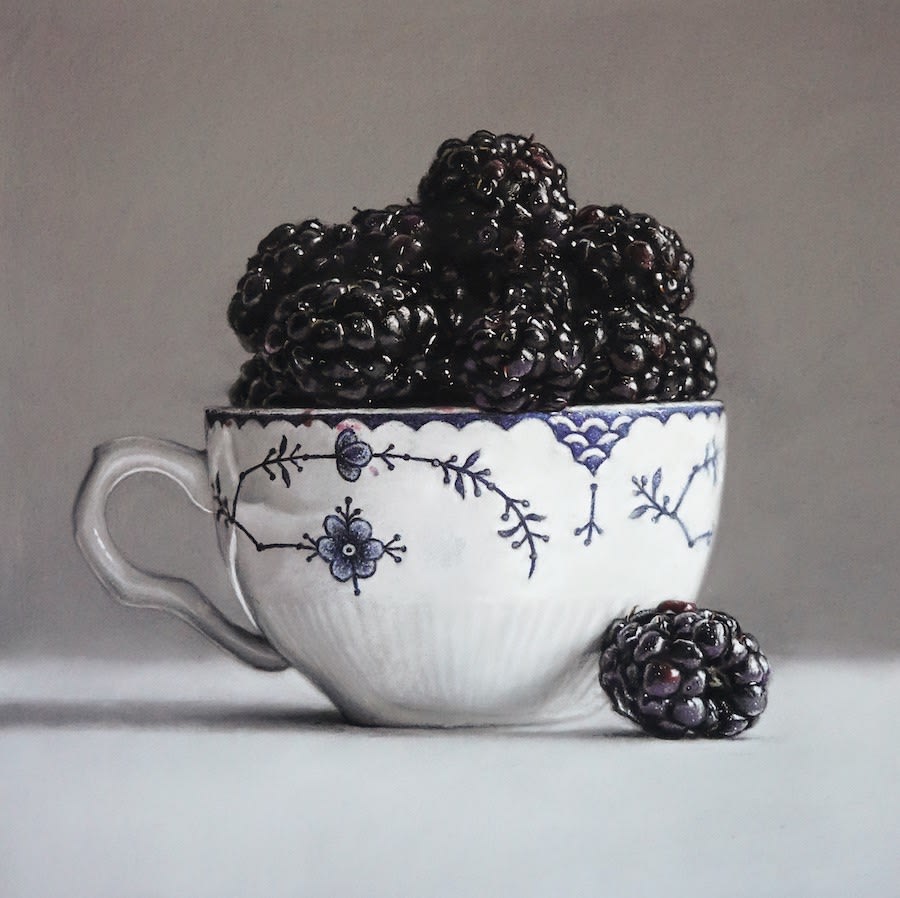 Ian Rawling, Cupful of Blackberries, 2023