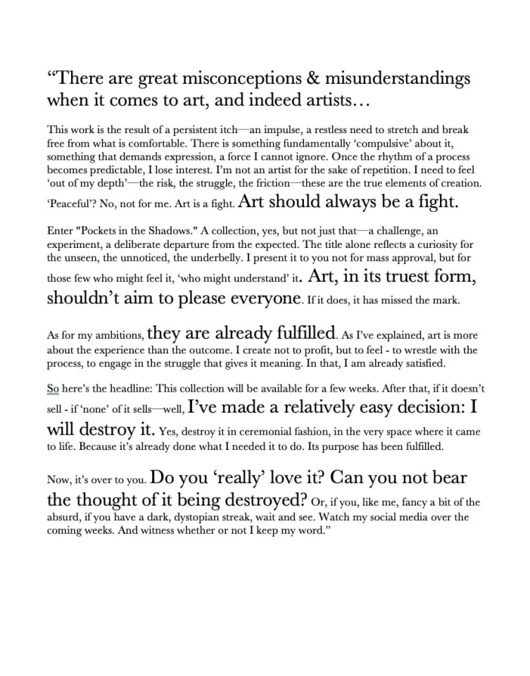 James Green, The Art of Destruction